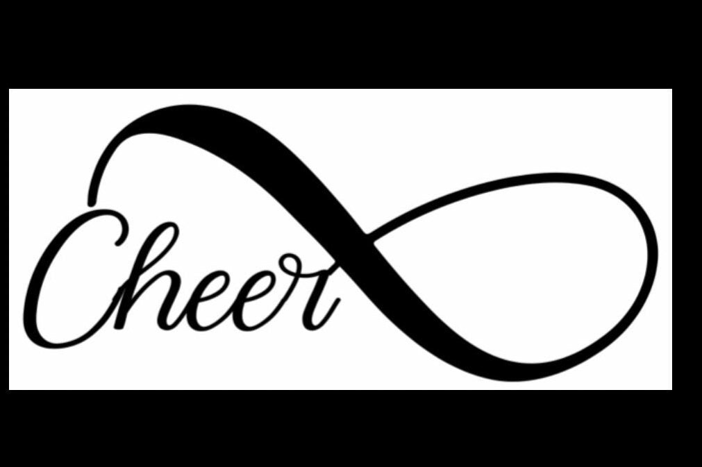 Cheer SVG, Infinity SVG, instant download, cheer infinity