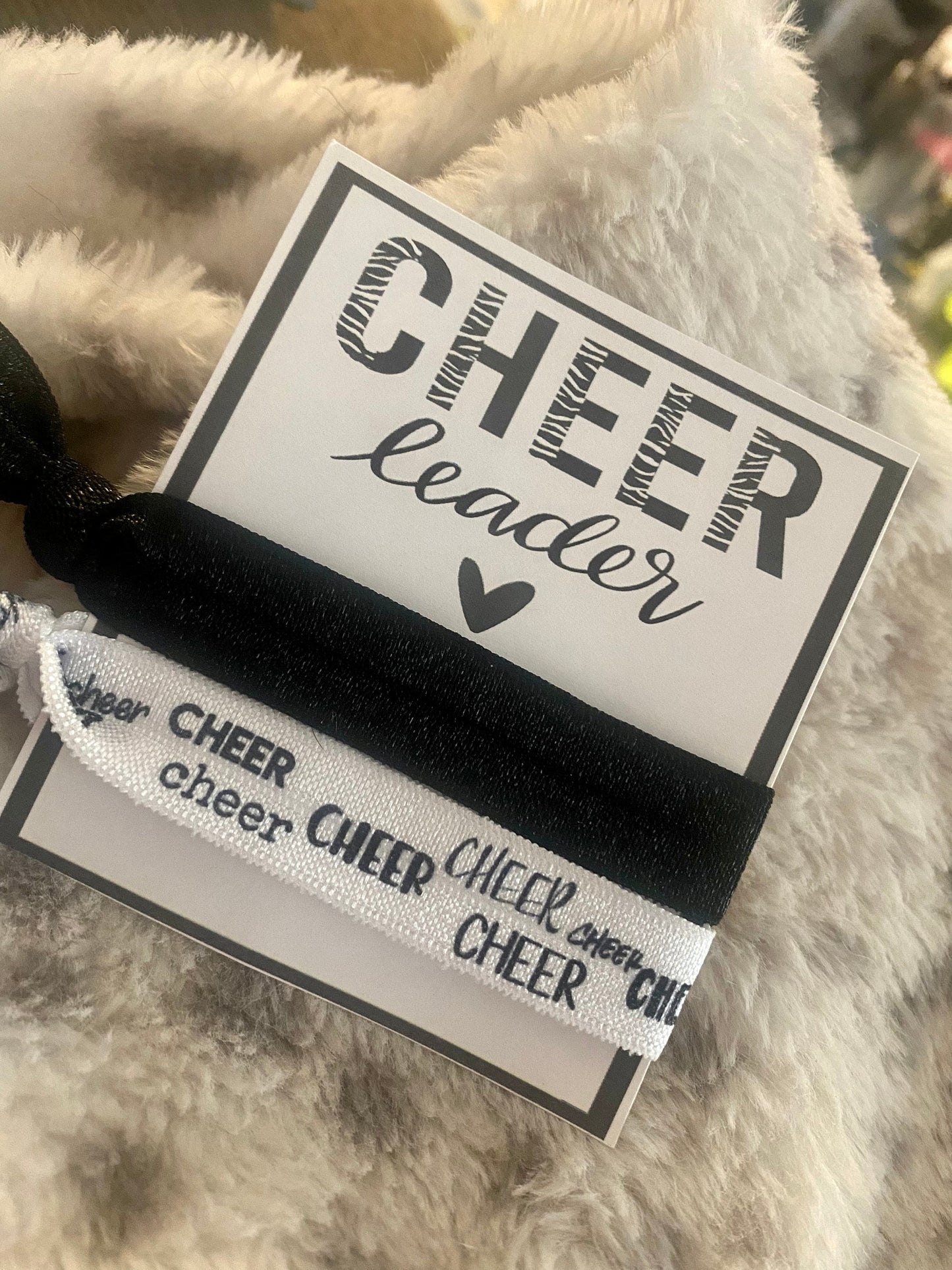 Cheerleader hair ties , cheer team gifts , cheerleaders